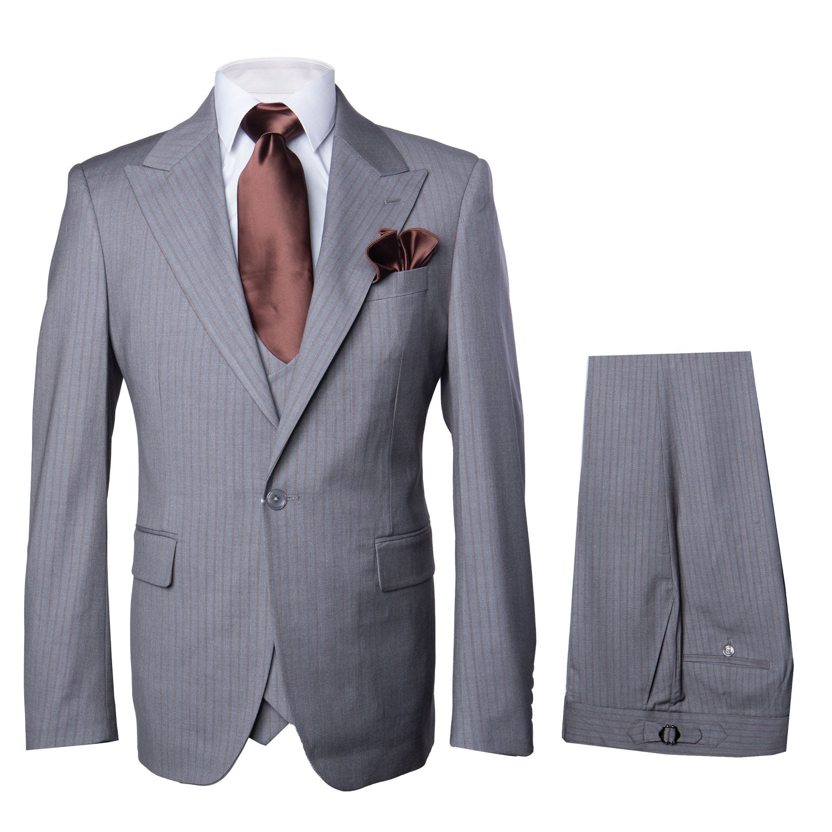 ROSSI MAN SLIM FIT 3 PIECE SUIT BOND RM1781 - 34R