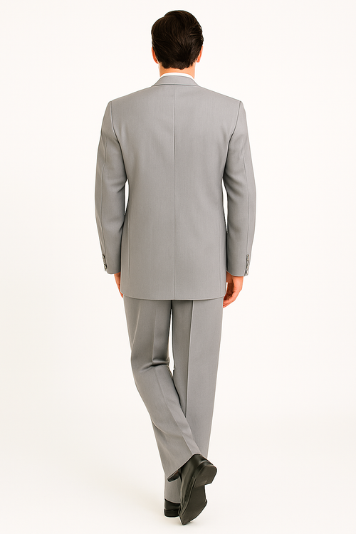 Zoot Suit - Mens Double Button Vested Fashion Grey Zoot Suit