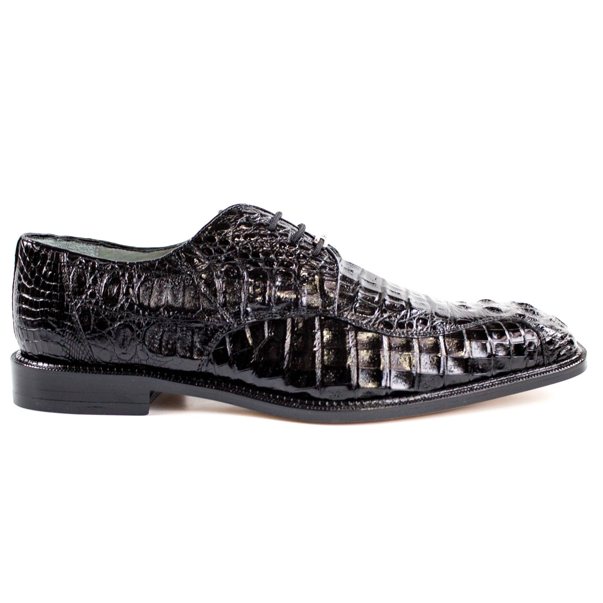 Belvedere - Chapo, Genuine Hornback Caiman Dress Shoe - Navy - 1465