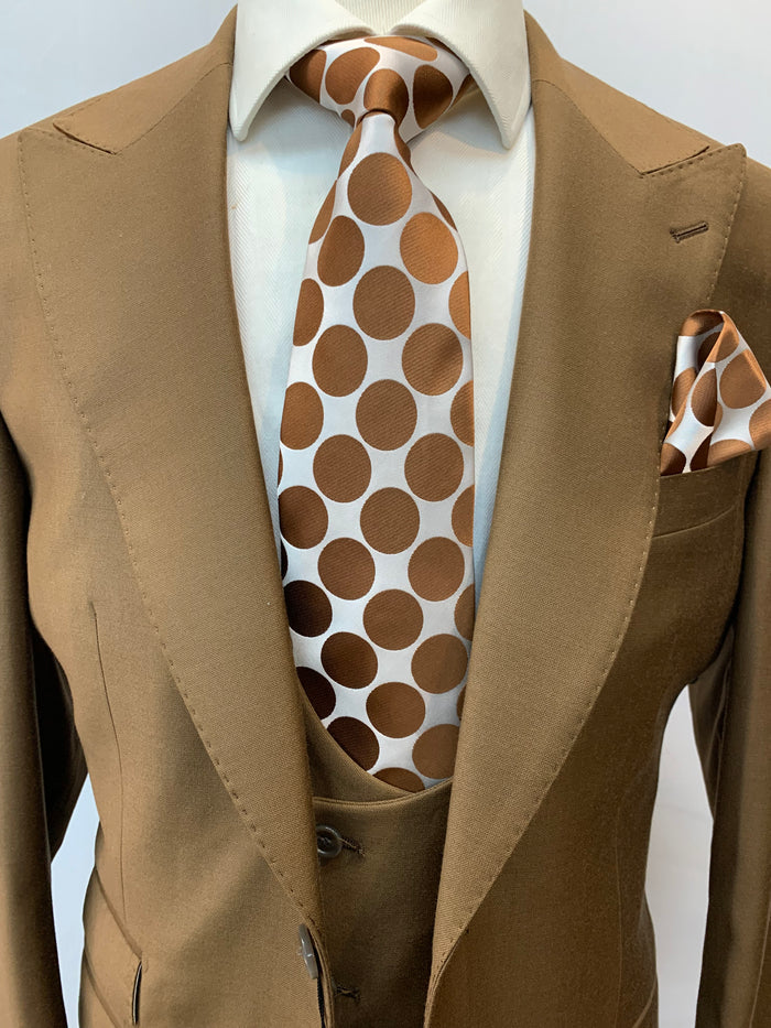 Rossi Man Suit - Tan Gray Black Navy Camel French Blue Suit - 38 Short Jacket+32 Waist Adjustable 28to34)(Height: 5 4 to5 7 )(Neck 15-16.5)S-M)