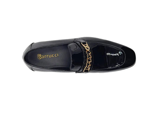 Carrucci Beveled Squared Toe Patent Leather Loafer