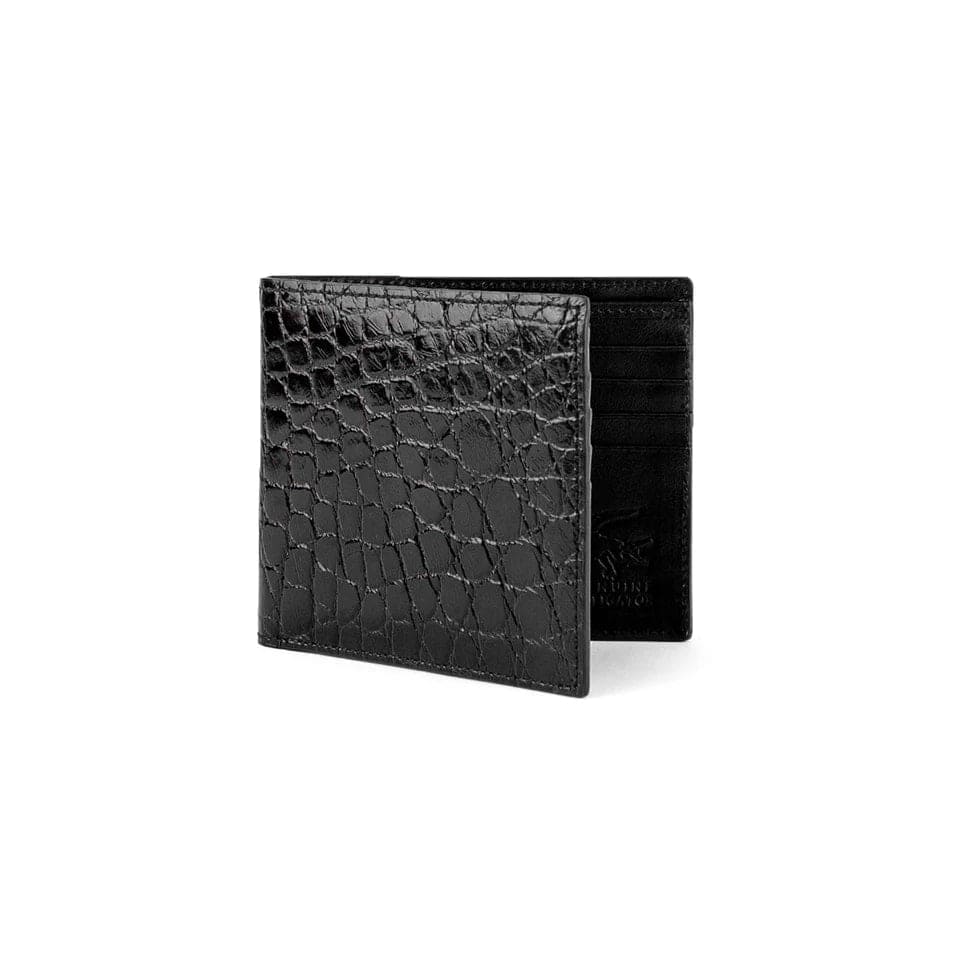Ferrini Alligator Billfold Wallet Black - One Size