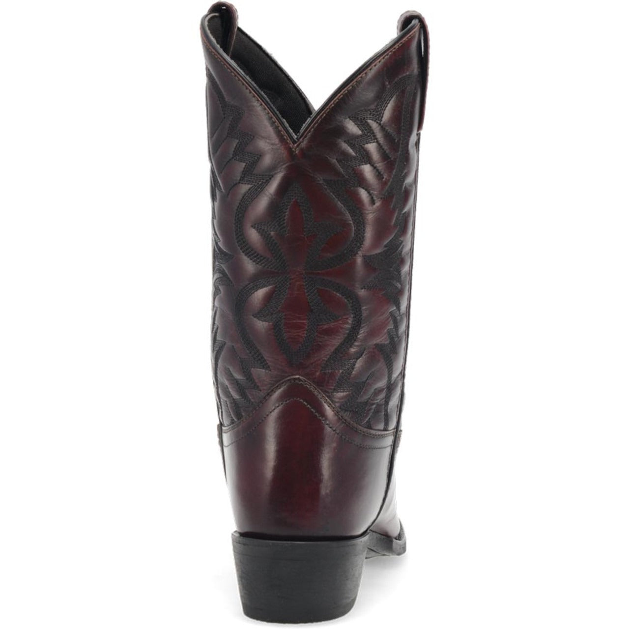 Laredo Birchwood Black Cherry Leather Round Toe Boots for Men - 8D