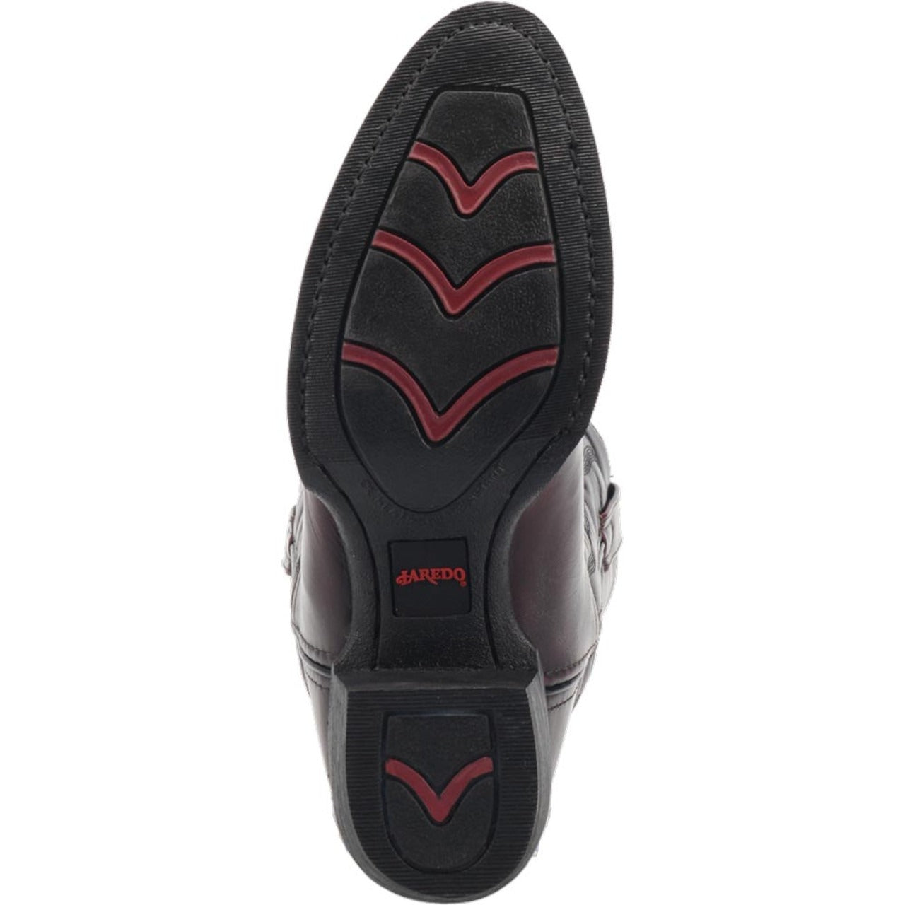 Laredo Birchwood Black Cherry Leather Round Toe Boots for Men - 8D