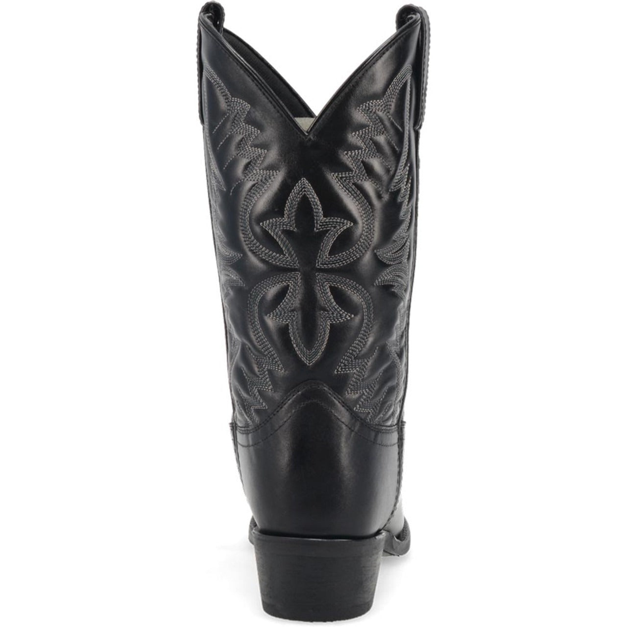 Laredo Birchwood Black Leather Round Toe Boots for Men - 8D