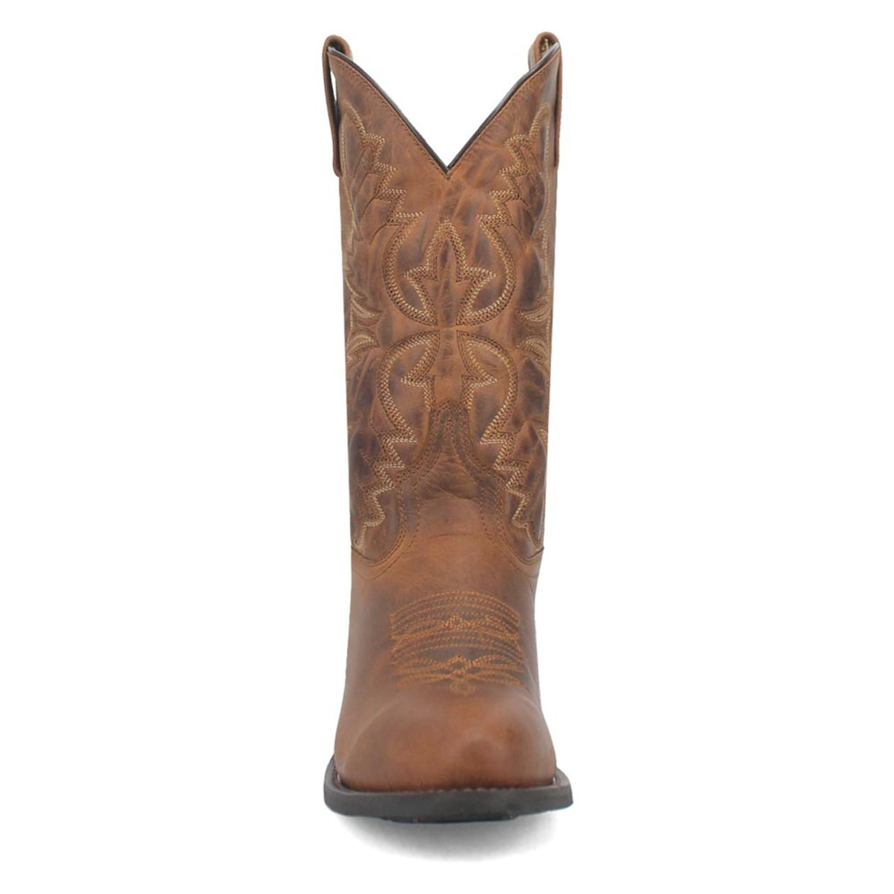 Laredo Birchwood Tan Leather Round Toe Boots for Men - 8D