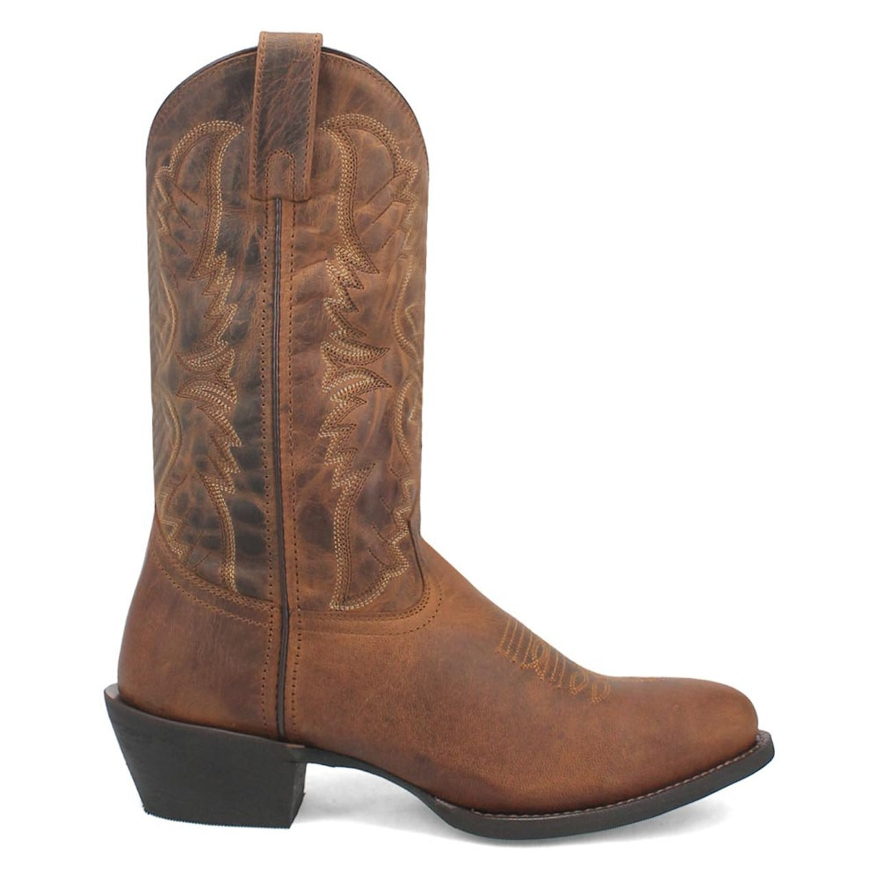 Laredo Birchwood Tan Leather Round Toe Boots for Men - 8D