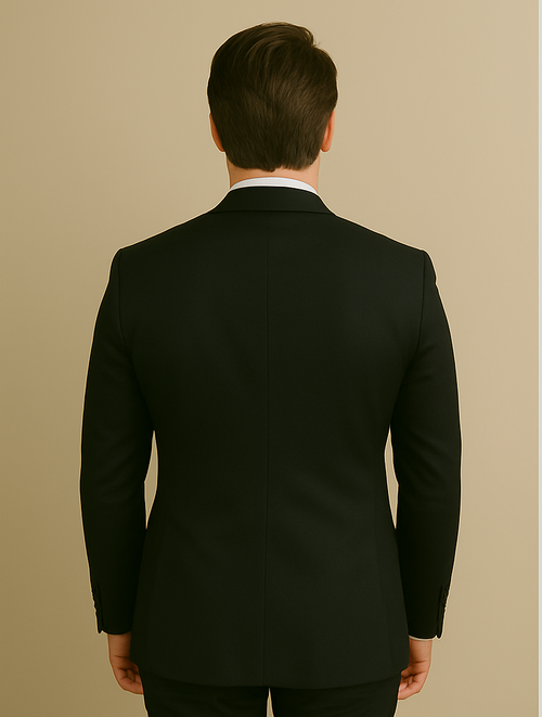 Modern Fit - Wool Suit - Italian Made Business Suit by Statement Men's 2 Piece 100% Wool Modern Fit Suit - Subtle Windowpane
