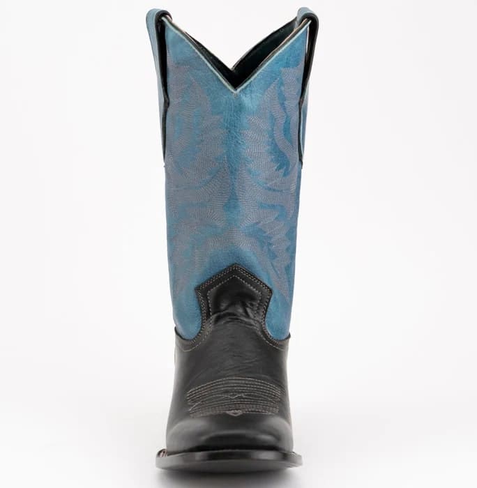 Ferinni Boot - Mens Dress Cowboy Boot -Ferrini Men's Gunner Leather Boots Handcrafted - Black - 8D