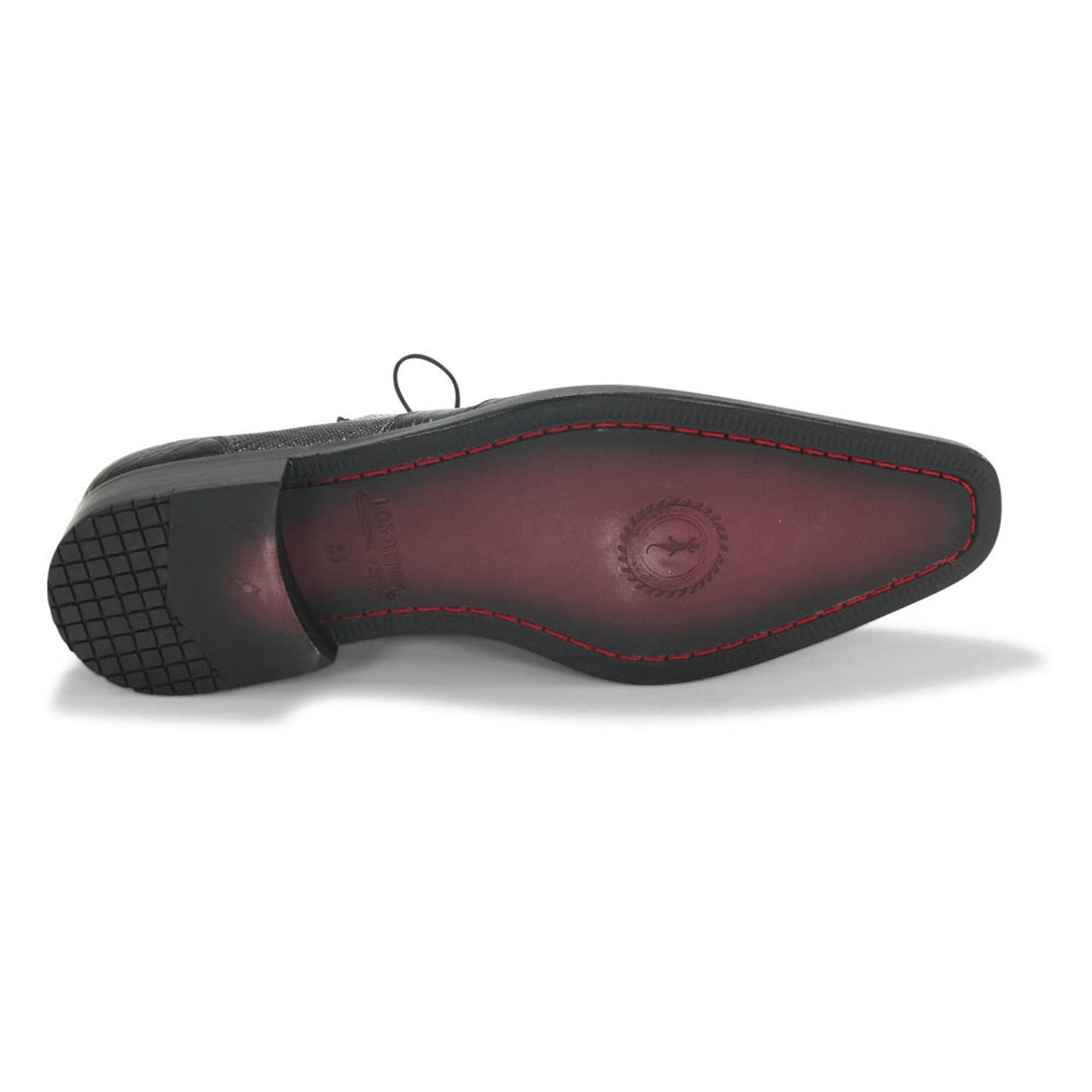 Los Altos Oxford Black Genuine Teju Lizard Shoes - 8