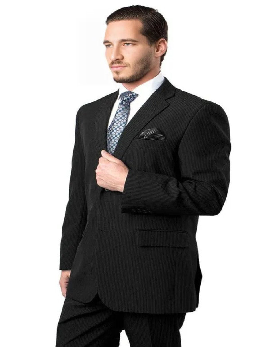 Missionary Mormon Quality Suit - Business Style in Color Black