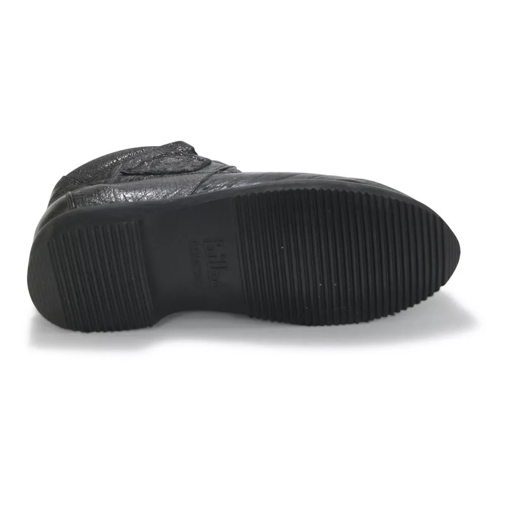 Los Altos Black Caiman Belly & Ostrich Casual Shoes - 8