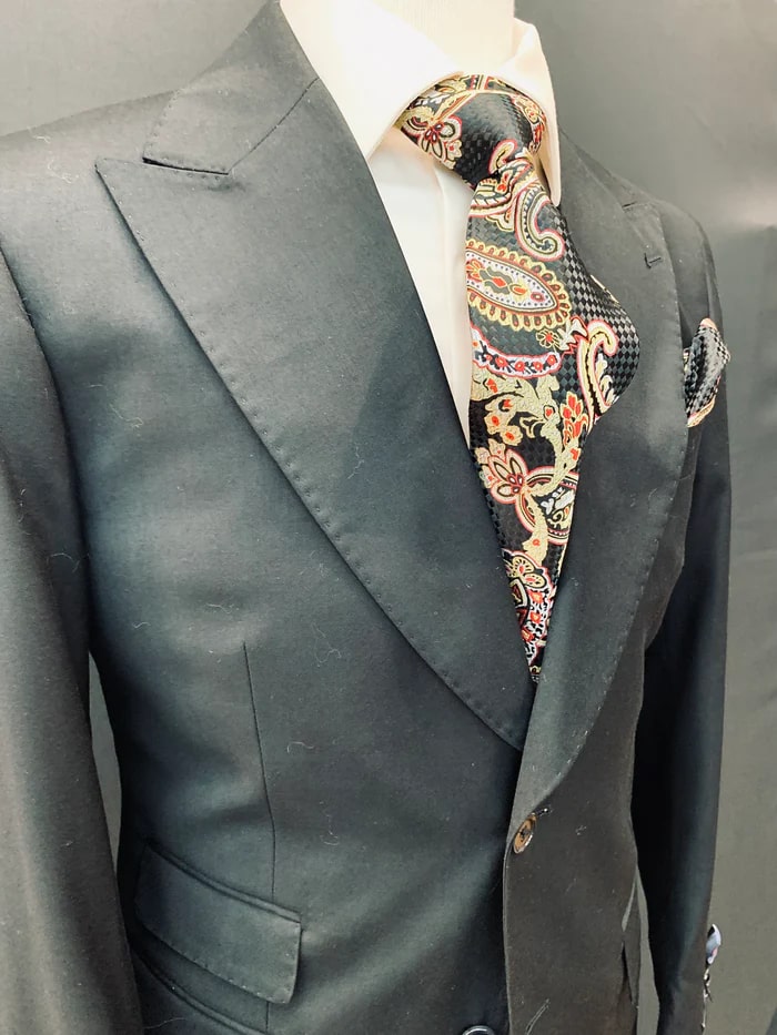 Rossi Man Suit - Tan Gray Black Navy Camel French Blue Suit - 38 Short Jacket+32 Waist Adjustable 28to34)(Height: 5 4 to5 7 )(Neck 15-16.5)S-M)
