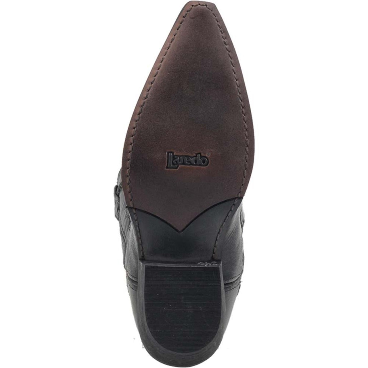 Laredo Laramie Black Genuine Leather Men's Western Boots - 8D