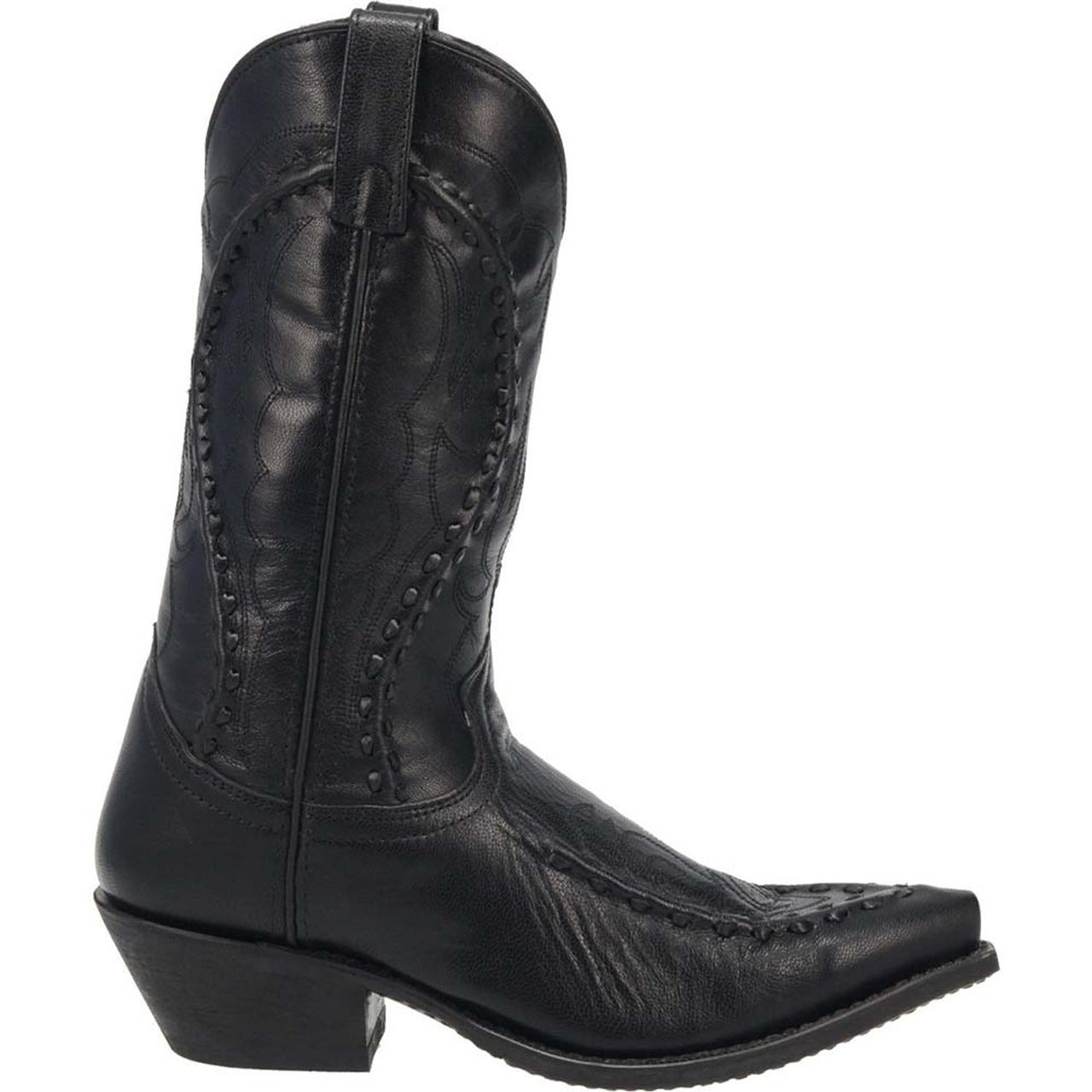 Laredo Laramie Black Genuine Leather Men's Western Boots - 8D