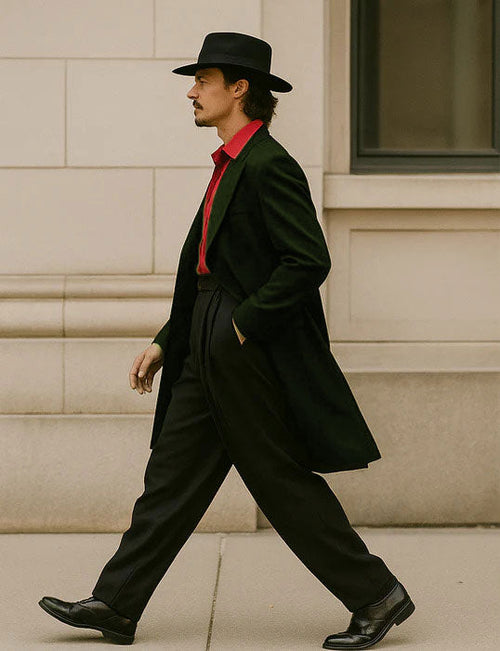 Mens Zoot Suit in Solid Black Available in 7 Colors