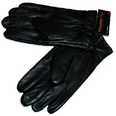 Mens Leather Black Dress Gloves - S