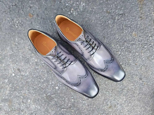 Carrucci Blucher Style Wingtip Derby