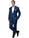 Mens Navy Blue Wedding Tuxedo - Dark Blue Tuxedo Suit" Mens 1 Button Navy Wool Feel - Designer Brand Shawl Tuxedo