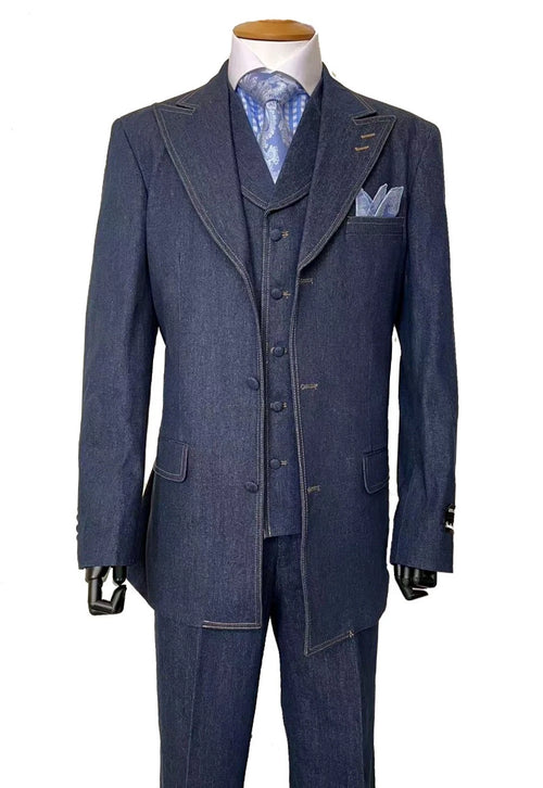 Blue Denim 3-Piece Outfit