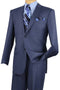 Cheap Priced Suit- Mens 2 Button Weave Pattern Sharkskin Blue Suit