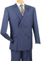 Cheap priced Suit - Mens Classic Double Breasted Blue Suit