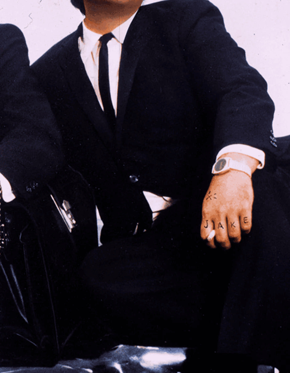 Mens Blues Brothers Black Suit Costume Package Suit | Shirt | Tie - 38 Short Jacket+32 Waist Adjustable 28to34)(Height: 5 4 to5 7 )(Neck 15-16.5)S-M)