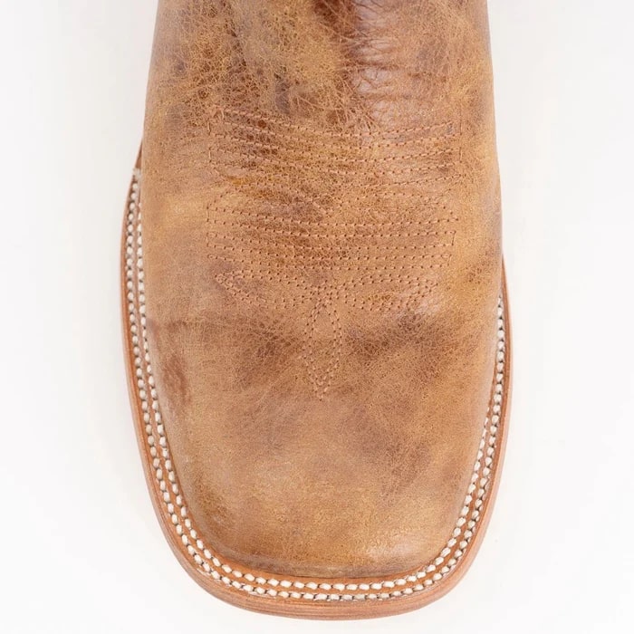 Ferinni Boot - Mens Dress Cowboy Boot - Ferrini Men's Maddox Leather Boots Handcrafted - Antique Saddle in Antique Saddle - 10D