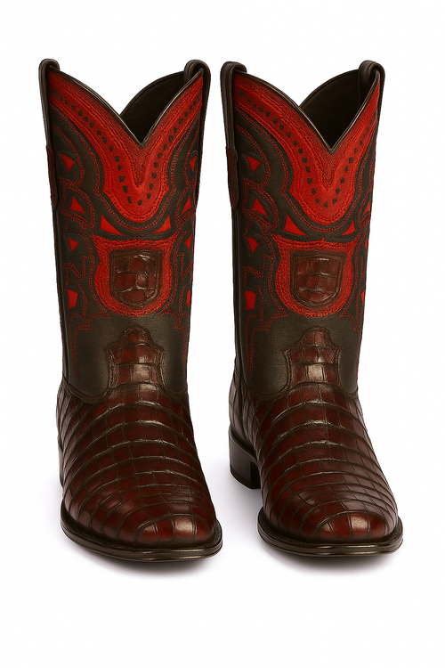 Botas de Cocodrilo Caiman Cola Horma Europea-New Designer Collection