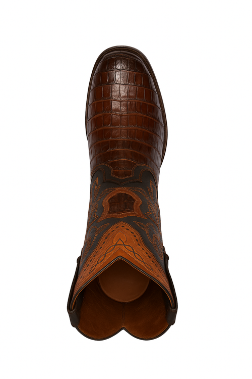 Botas de Cocodrilo Caiman Cola Horma Europea-New Designer Collection