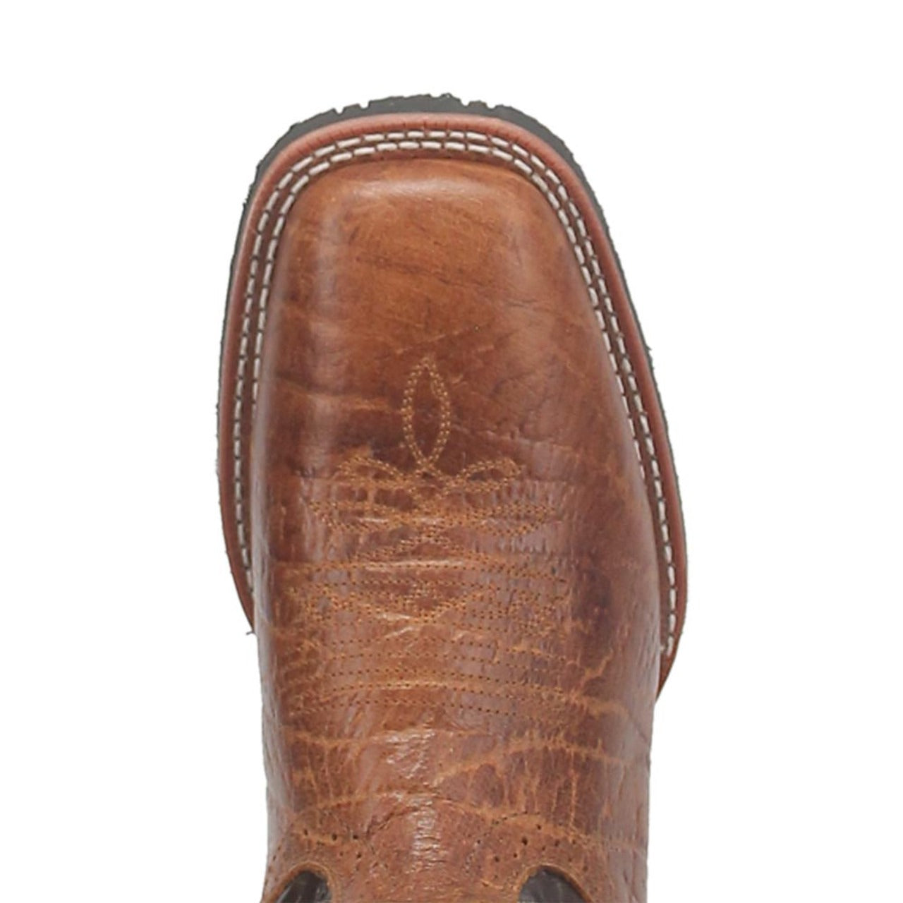 Laredo Broken Bow Rust Broad Square Toe Boots for Men - 8D