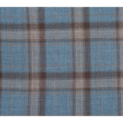 English Laundry Suits Designer Brand - Wool Stretch Double Breasted Slim Fit Blue Grey and Bronze Suit By English Laundry