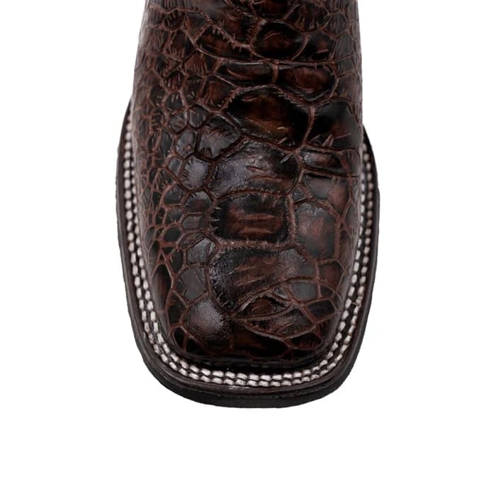 Ferinni Boot - Mens Dress Cowboy Boot - Men's Ferrini Kai Sea Turtle Print Boots Handcrafted Brown in Brown - 8D