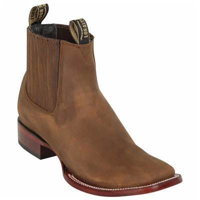 Los Altos Boots - Mens Dress Cowboy Boot - Low Priced Tan Short Cowboy Boots- in Tan