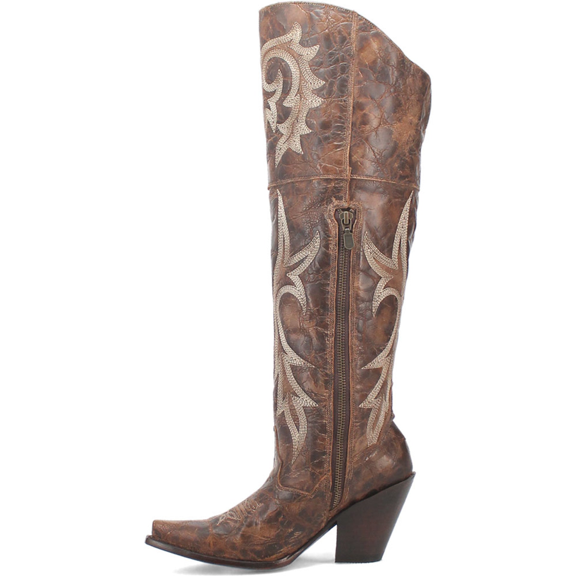 Dan Post Men Brown Jilted 20 Snip Toe Over the Knee Boot - 6M