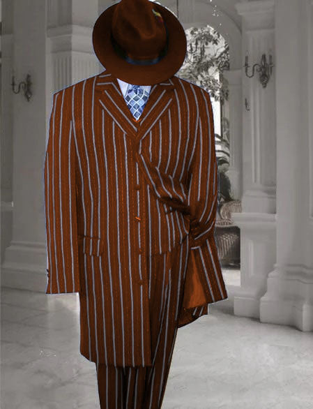 Royal Blue Pinstripe Zoot Suit - 1920's Suit - Gangster Suit