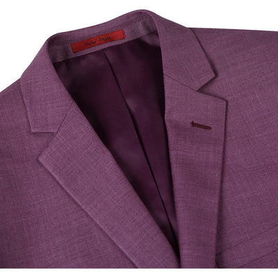Cheap priced Suit - Mens Two Button Slim Fit Two Piece Burgundy Berry Mauve Suit