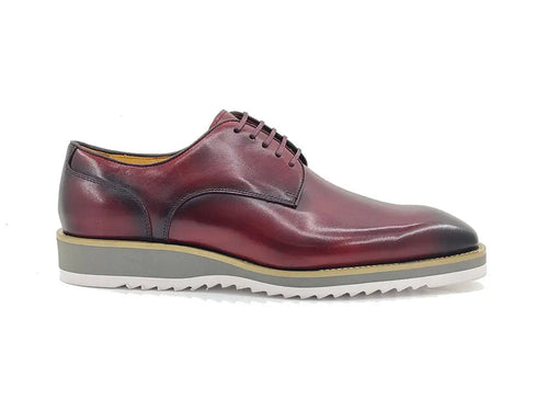 Carrucci Burnished Lace-up Leather Derby