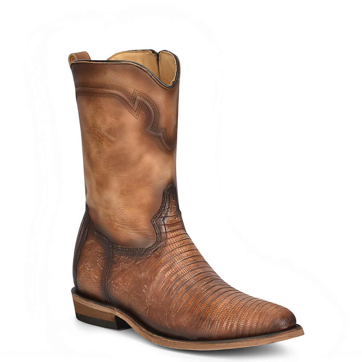 Mens Lizard Boot - Sand