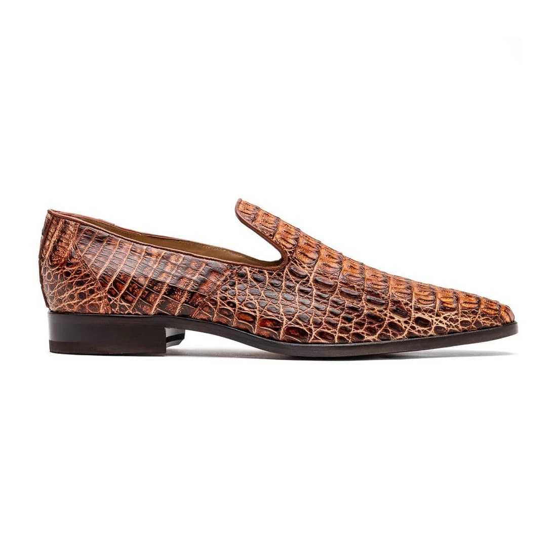 Marco Di Milano Trento Men's Shoes Genuine Caiman Crocodile Slip-on Loafers - 8