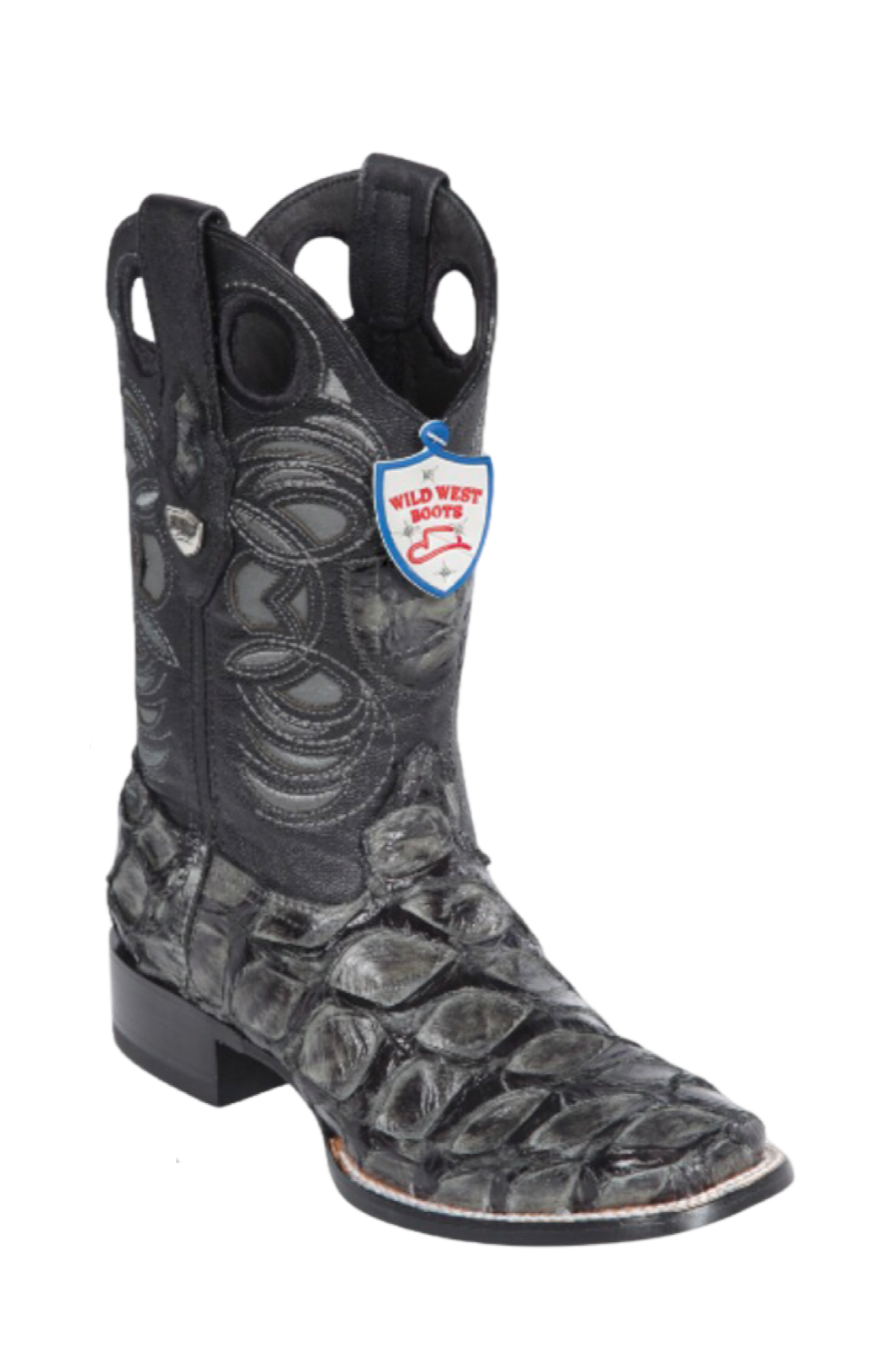 Bota de Pirarucu Original Horma Punta Cuadrada Wild West - 6