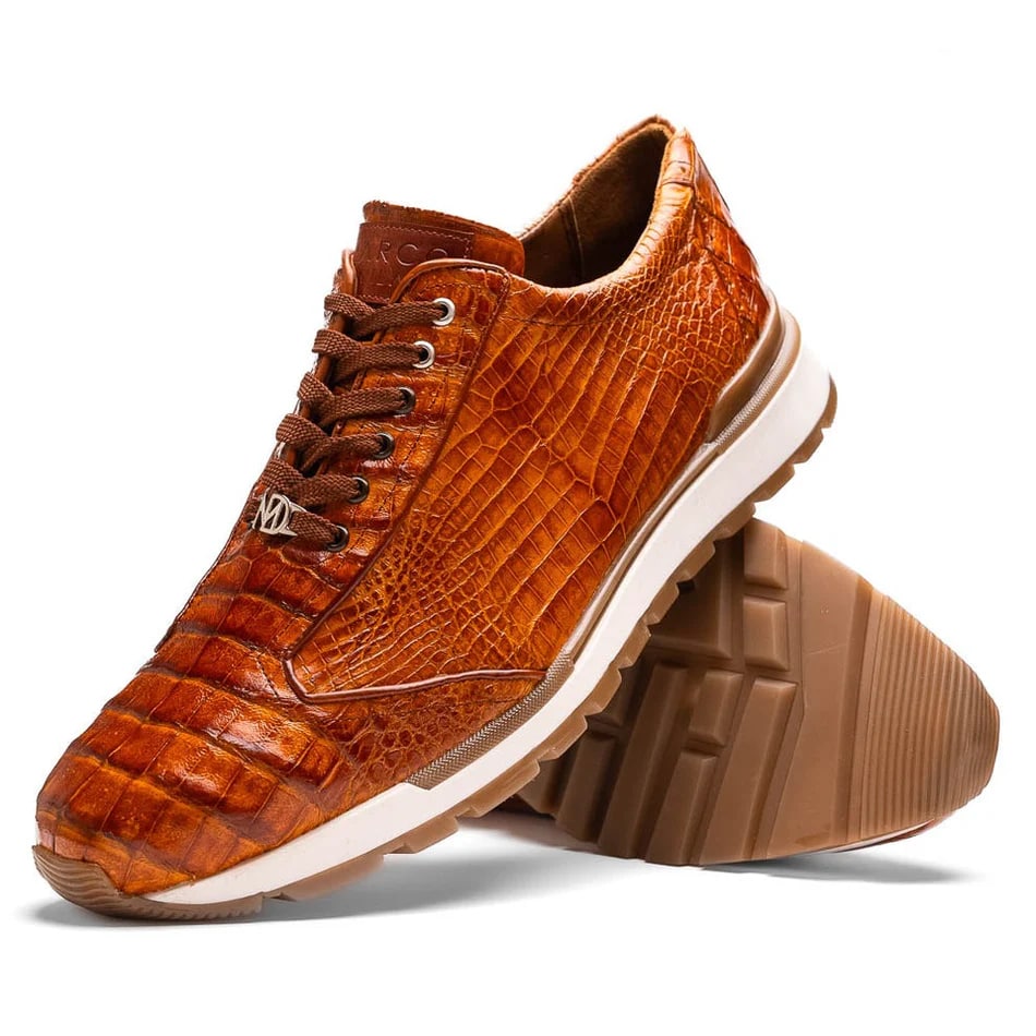 Marco Di Milano Alonzo Men's Shoes Genuine Caiman Crocodile Casual Sneakers - 8