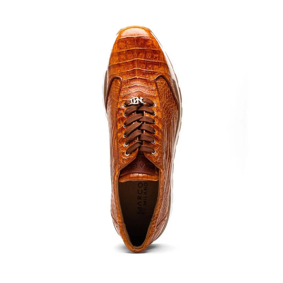 Marco Di Milano Alonzo Men's Shoes Genuine Caiman Crocodile Casual Sneakers - 8