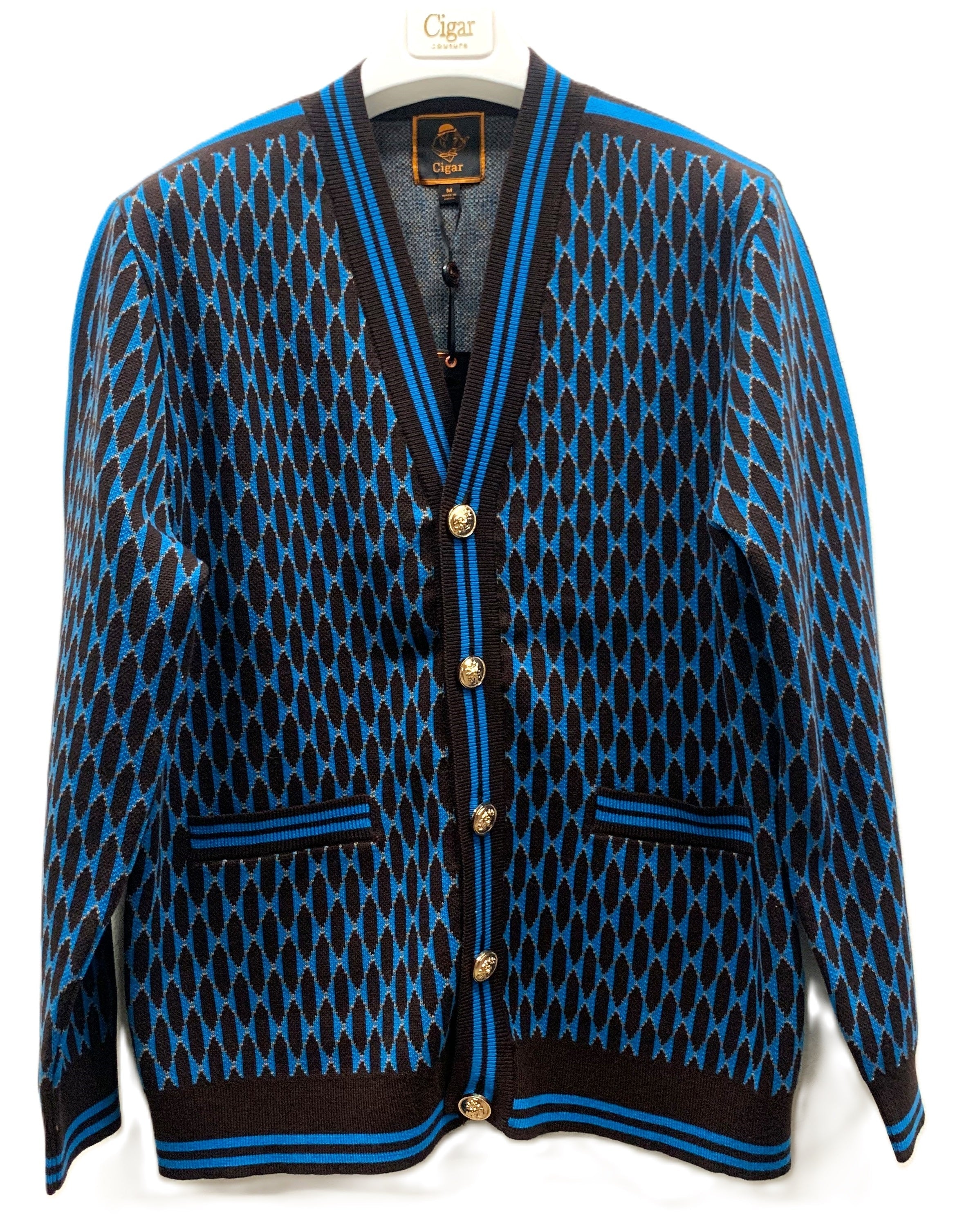 Cigar Couture Cardigan Sweater - BROWN - M