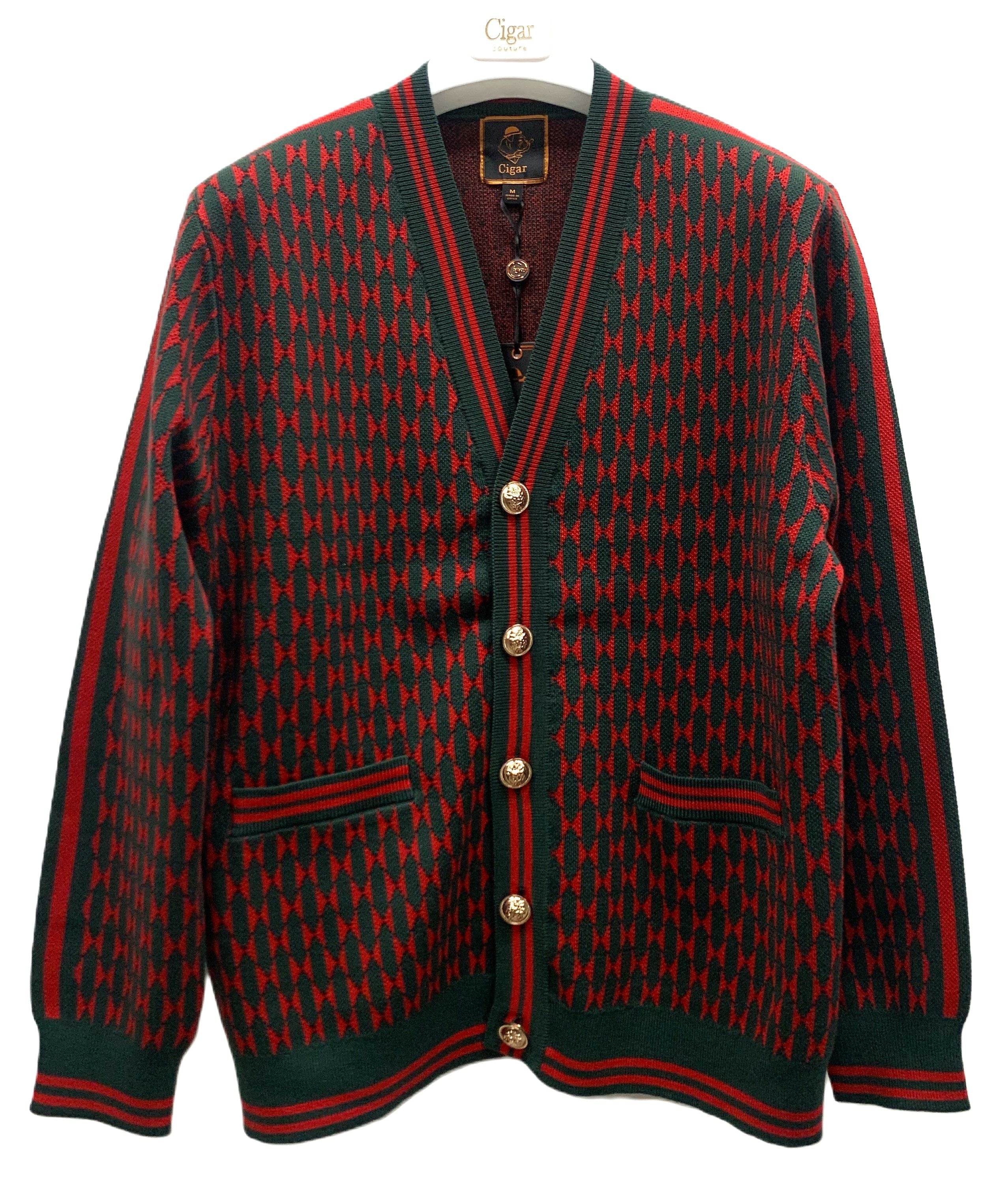 Cigar Couture Cardigan Sweater - Forest - M