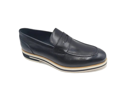 Carrucci Calfskin Penny Loafer
