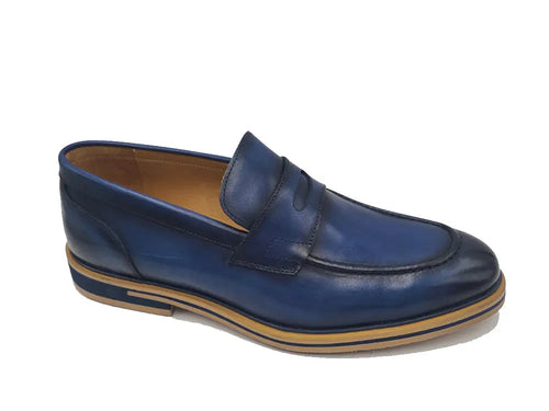 Carrucci Calfskin Penny Loafer