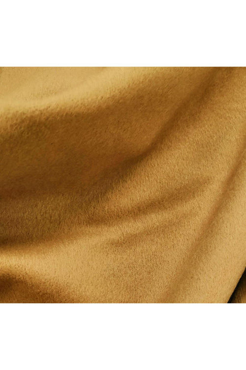 Milan Collection - Wool and Cashmere Regular Fit Dress Camel Top Coat
