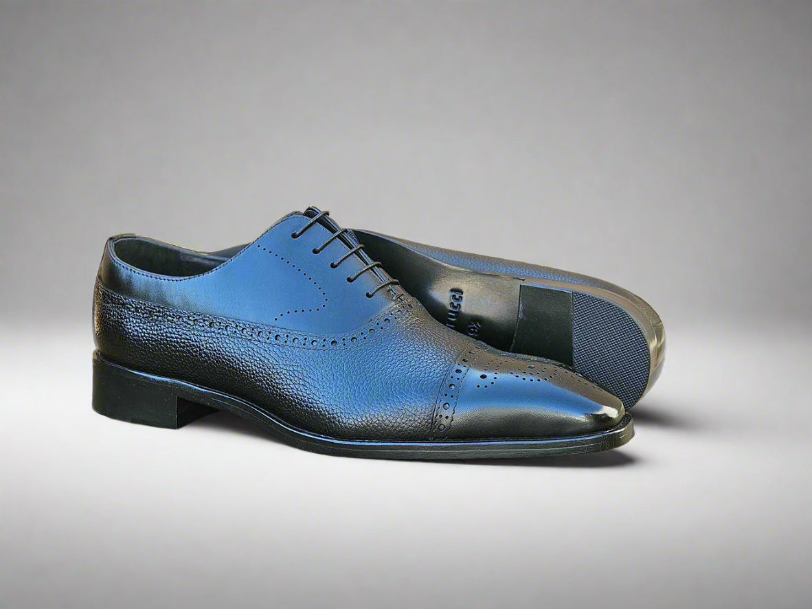 Cap Toe Oxford Leather Sole - 9.5
