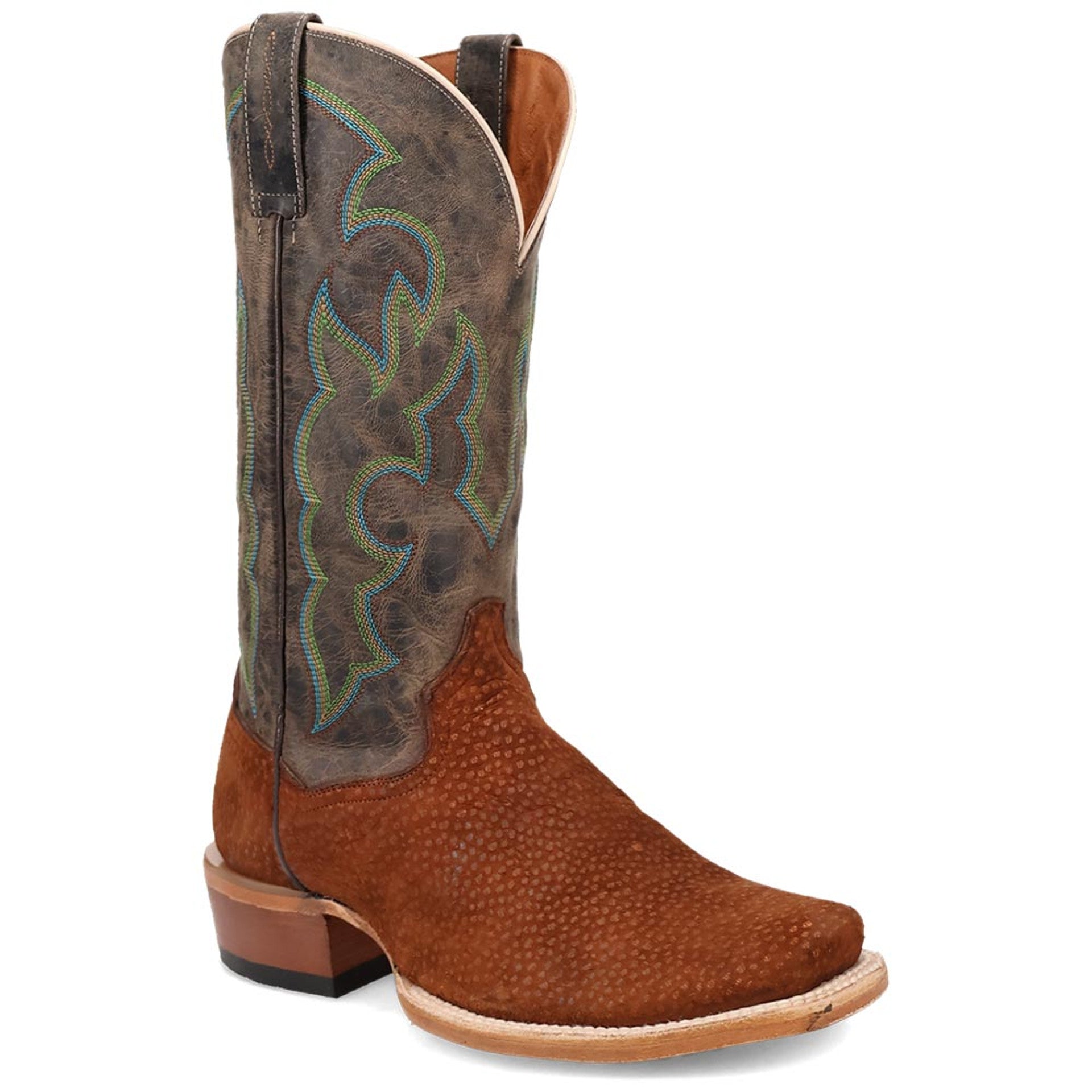 Dan Post Mens Cappy Brown Carpincho Leather Western Boots - 8D
